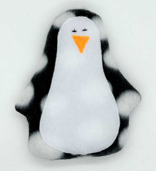 Black and white polka dot penguin for hot and cold use